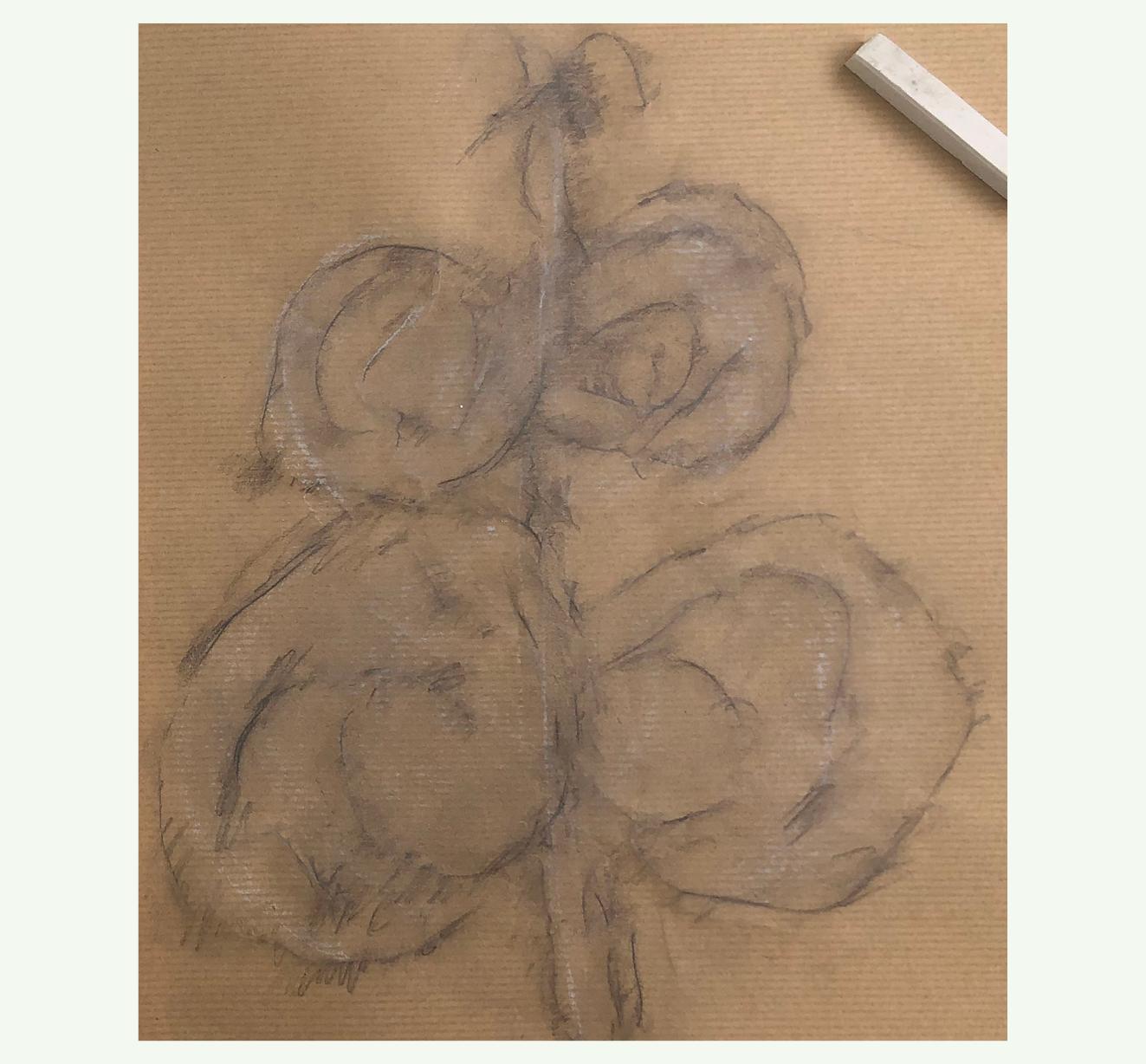 Frotage Technik "Schmetterling"