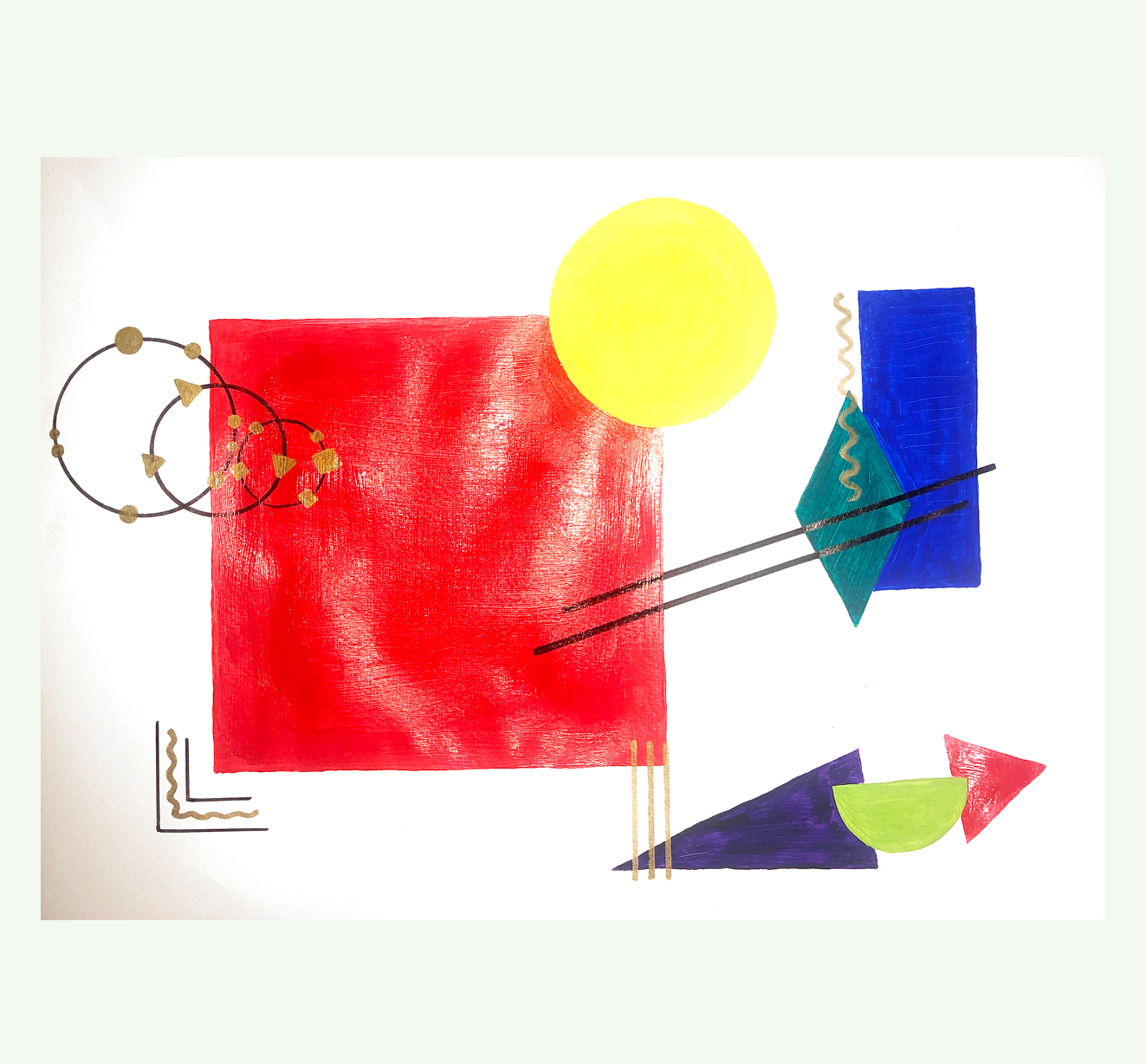 Gouache "Formen und Farben"